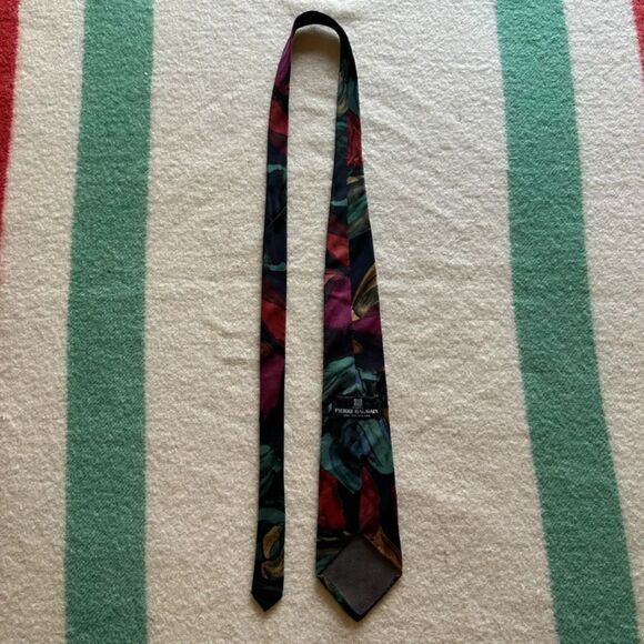 Vintage Pierre Balmain 100% Italian Silk Tie - Picture 3 of 3